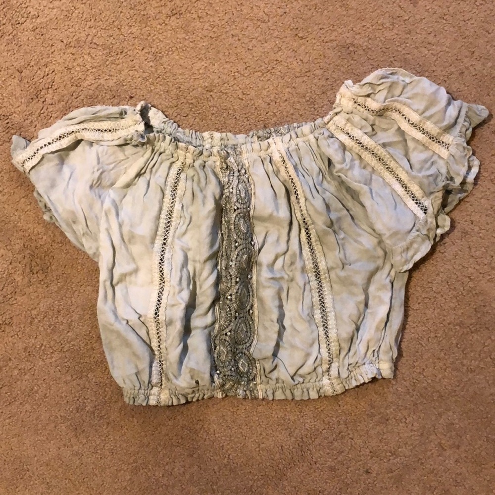 Sunday Saint Tropez light green blouse